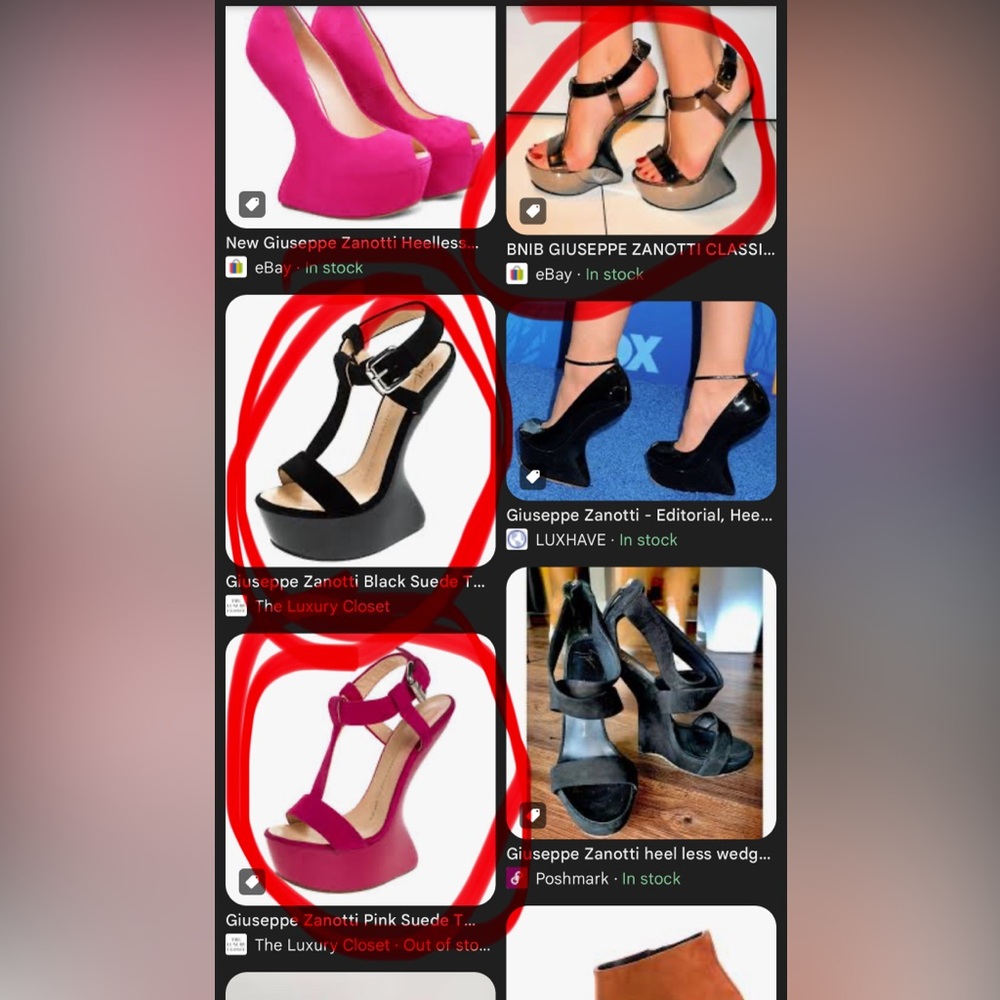 ISO Giuseppe Heel less Wedge in SZ 41 41.5 42